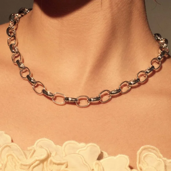 Bibbiena Poppi Acadia 925 Sterling Silber Gliederkette
