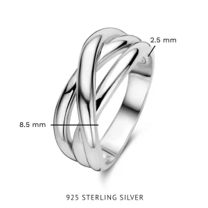Bibbiena Poppi Casentino 925 Sterling Silber Dreifaltigkeitsring