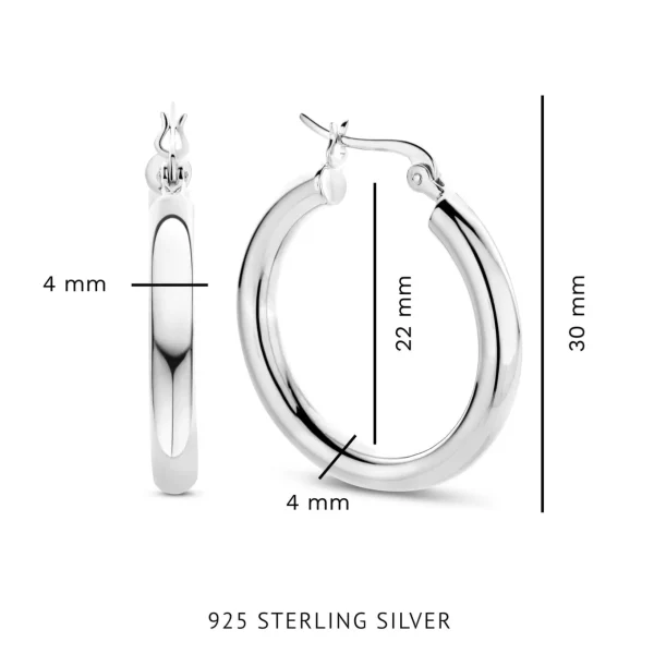 Bibbiena Poppi Casentino Ohrringe aus 925er Sterlingsilber