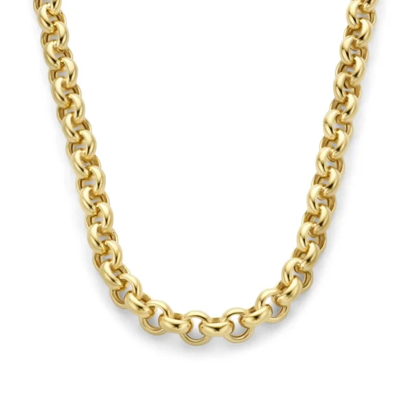 Bibbiena Poppi Lucy 925 Sterlingsilber vergoldetes Gliedercollier