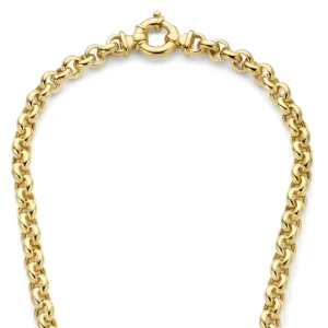 Bibbiena Poppi Lucy 925 Sterlingsilber vergoldetes Gliedercollier