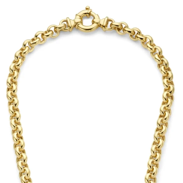 Bibbiena Poppi Lucy 925 Sterlingsilber vergoldetes Gliedercollier