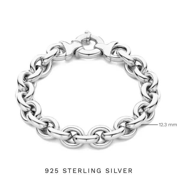 Bibbiena Poppi Tara 925 Sterling Silber Gliederarmband