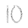 Bibbiena Poppi Viviana 925 Sterling Silber Ohrringe mit Drehung
