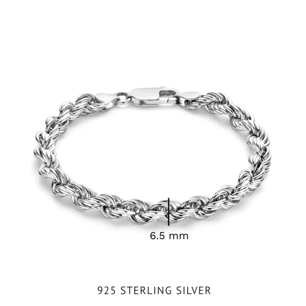Bibbiena Poppi Viviana 925 Sterling Silber Armband mit Twist