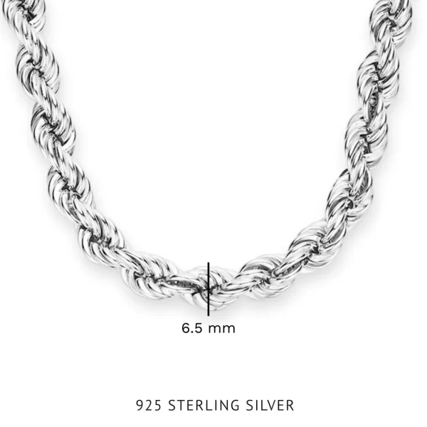Bibbiena Poppi Viviana 925 Sterling Silber Halskette mit Twist