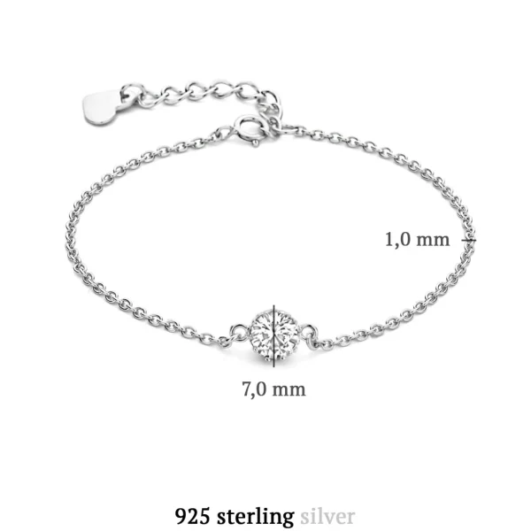 Cento Luci Rosia Armband aus 925er Sterlingsilber mit Zirkoniasteinen