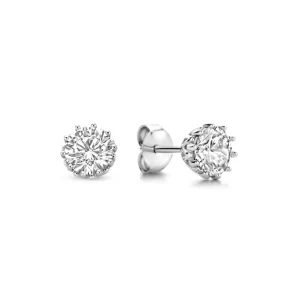 Cento Luci Rosia Ohrstecker aus 925er Sterlingsilber mit Zirkoniastein