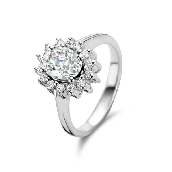 Mia Colore Bianca Ring aus 925er Sterlingsilber mit Zirkoniastein