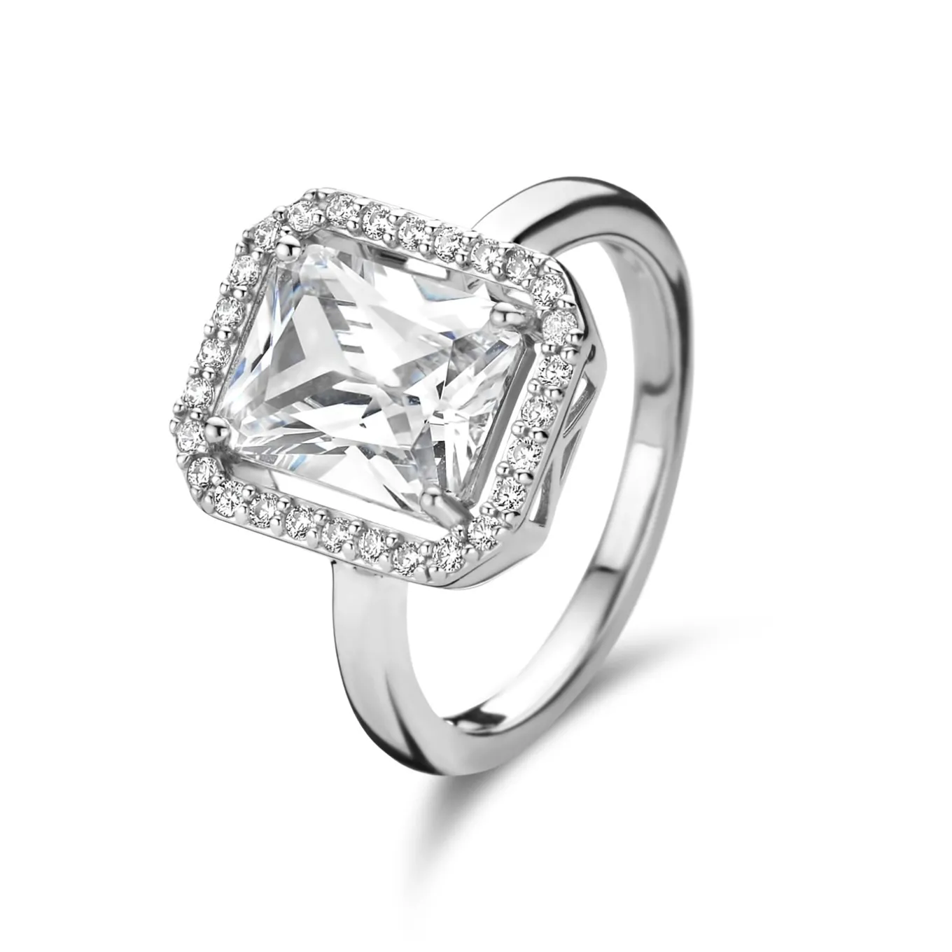 Mia Colore Bianca Ring aus 925er Sterlingsilber mit Zirkoniastein