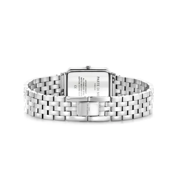 Orologio rechteckige Damenuhr silberfarben