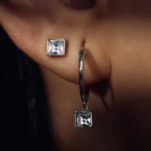 Parte Di Me Cento Luci Perla 925 Sterling Silber Ohrstecker mit Preciosa Kristall PDM36149