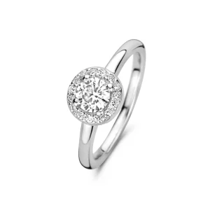 Ponte Vecchio Dalia Ring aus 925er Sterlingsilber mit Zirkoniastein