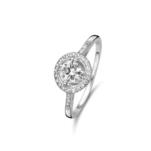 Ponte Vecchio Dalia Ring aus 925er Sterlingsilber mit Zirkoniastein