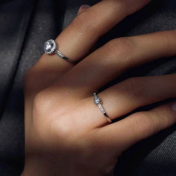 Ponte Vecchio Dalia Ring aus 925er Sterlingsilber mit Zirkoniastein