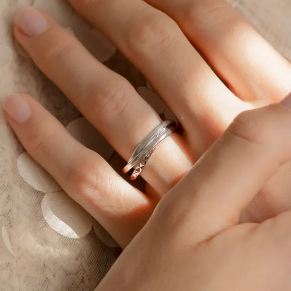 Ponte Vecchio Lucilla Ring aus 925er Sterlingsilber mit Diamantschliff