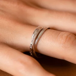 Ponte Vecchio Lucilla Ring aus 925er Sterlingsilber mit Diamantschliff