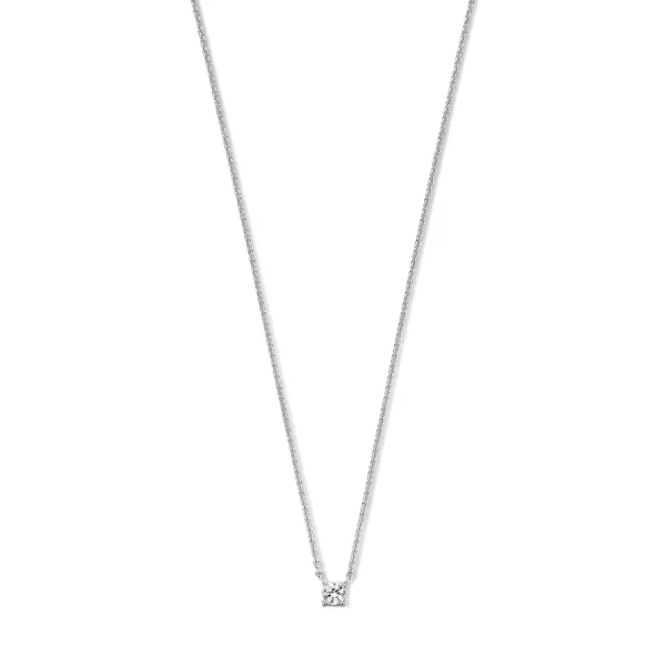 Ponte Vecchio Sofia Halskette aus 925er Sterlingsilber mit Zirkoniastein
