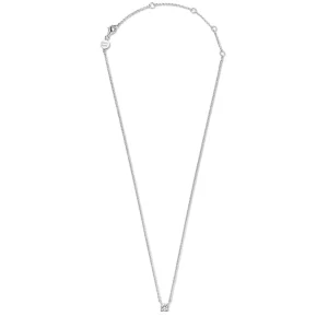 Ponte Vecchio Sofia Halskette aus 925er Sterlingsilber mit Zirkoniastein