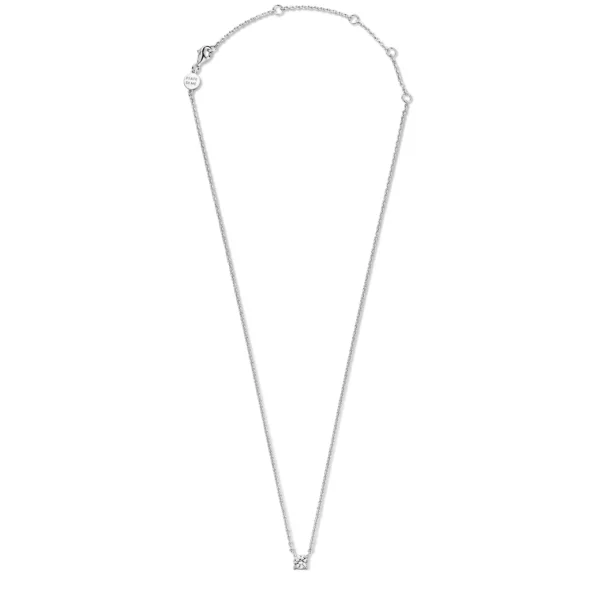 Ponte Vecchio Sofia Halskette aus 925er Sterlingsilber mit Zirkoniastein