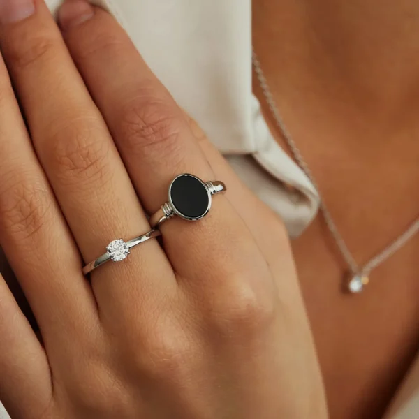 Ponte Vecchio Sofia Ring aus 925er Sterlingsilber mit Zirkoniastein
