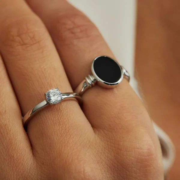 Ponte Vecchio Sofia Ring aus 925er Sterlingsilber mit Zirkoniastein