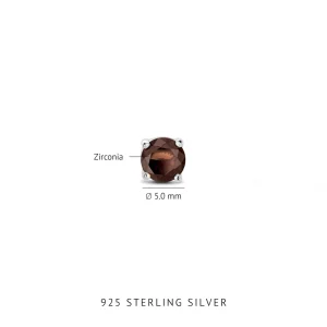 Santa Maria del Fiore Ohrstecker aus 925er Sterlingsilber mit Zirkonia