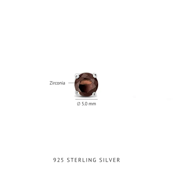 Santa Maria del Fiore Ohrstecker aus 925er Sterlingsilber mit Zirkonia