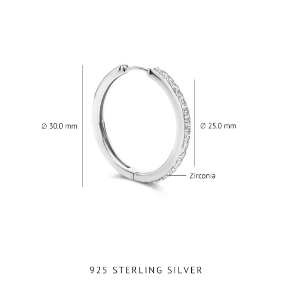 Santa Maria della Base 925er Sterlingsilber-Ohrringe mit Zirkoniasteinen