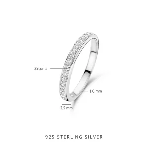 Santa Maria della Base Ring aus 925er Sterlingsilber mit Zirkoniasteinen