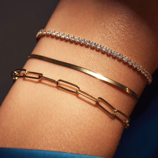 Sorprendimi 925 Sterling Silber vergoldetes Armband Geschenkset
