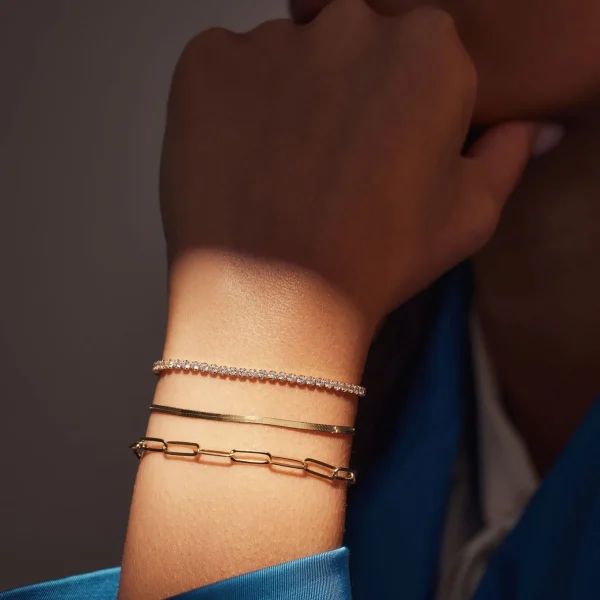 Sorprendimi 925 Sterling Silber vergoldetes Armband Geschenkset