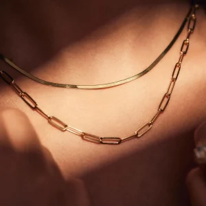 Sorprendimi 925 Sterling Silber vergoldet Halskette und Armband Geschenkset